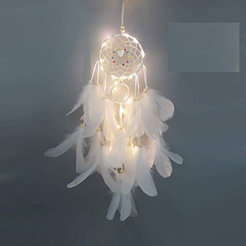 Grab Classy Cotton Dream Catcher (4.7 x 13.8 inch, White) - Image 1