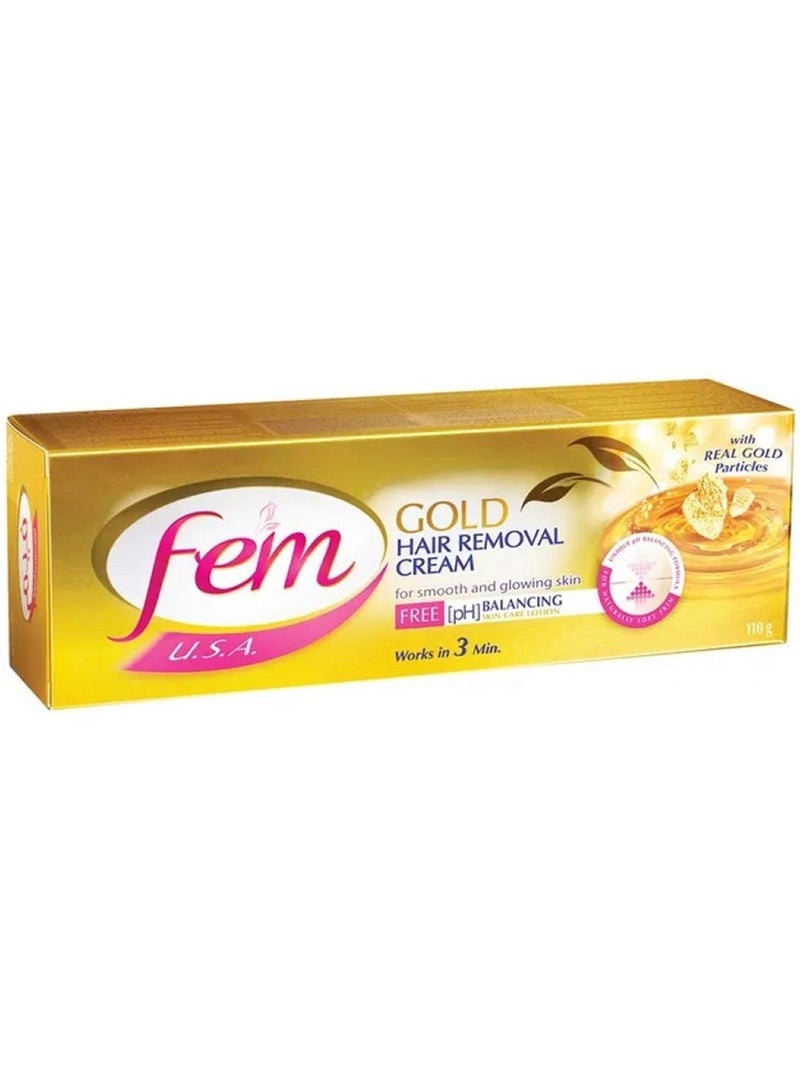 فيم كريم إزالة الشعر بجزيئات الذهب الحقيقي 110 غ - Image 1