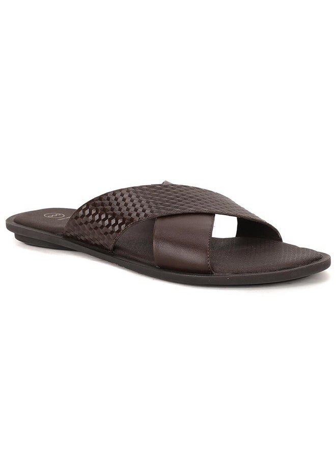 Hush Puppies - Hush Puppies Mens EDDIE MULE Brown Slipper UK 8 (8744206) - Image 1