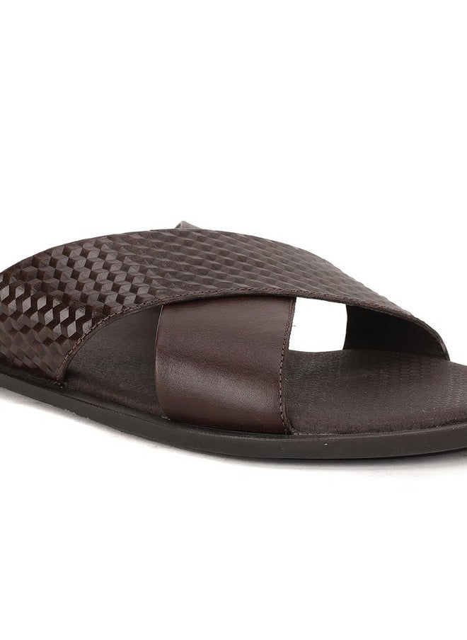 Hush Puppies - Hush Puppies Mens EDDIE MULE Brown Slipper UK 8 (8744206) - Image 1