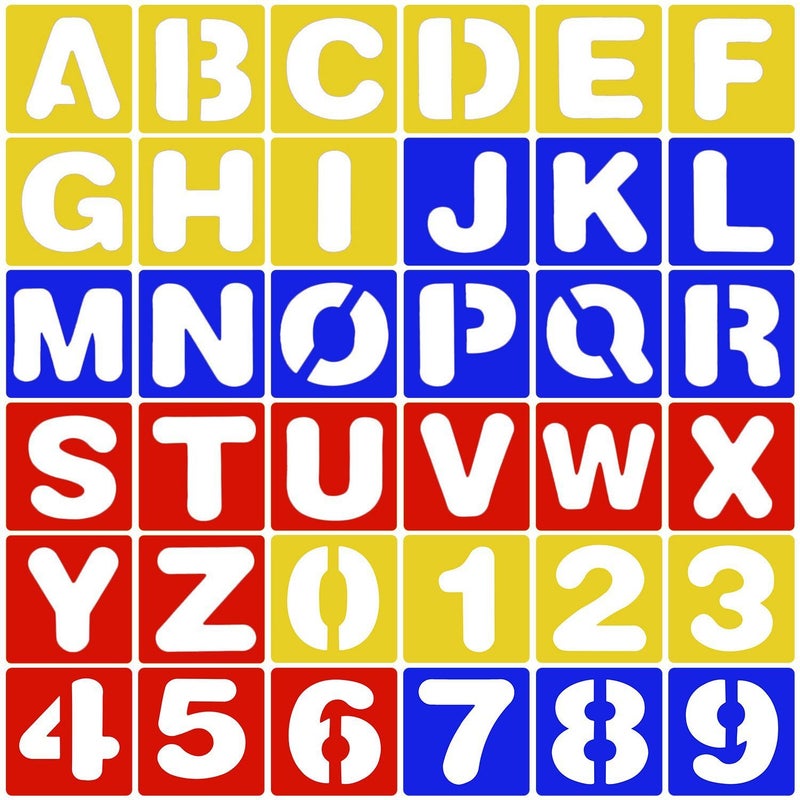 Colorful Hollow Letter Painting Template, Children'S Beginner Toy Writing Aid, Writing Guide Template - Image 3
