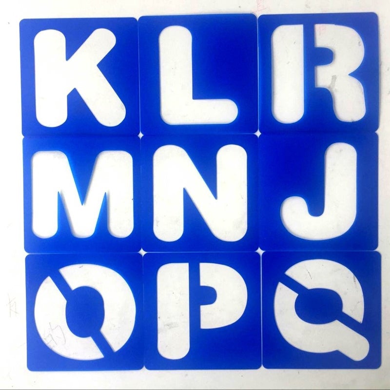 Colorful Hollow Letter Painting Template, Children'S Beginner Toy Writing Aid, Writing Guide Template - Image 4