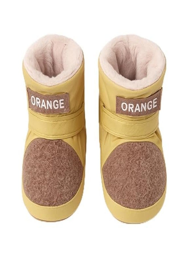 FAMWRAPZ Baby Winter Booties - Warm Soft Sole Non-Slip Toddler Shoes for Boys & Girls (Yellow, 6-12 Months, UK Footwear Size System, Toddler, Men, Age Range, Medium, 6 Months, 12 Months) - Image 1