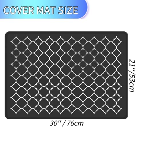 Nyoria Stove Top Covers for Electric Stove 30 x 21 Silicone Glass Stovetop Cover Flat Oven Dish Drying Mats for Kitchen Counter Cooktop Guard Mat Heat Resistant for Kitchen RV - Image 3