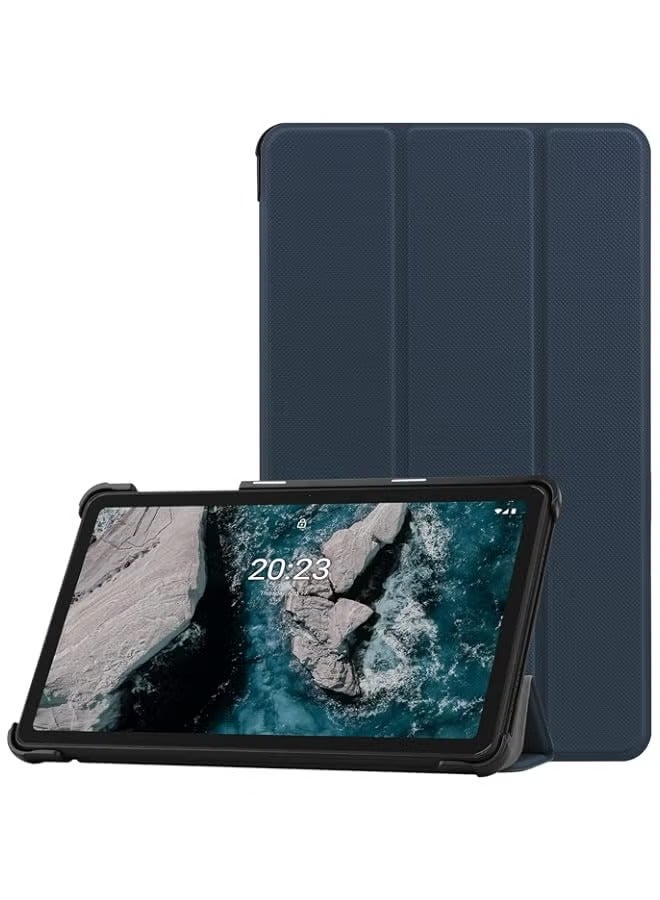 بروماس جراب Nokia Tablet T20، غطاء نحيف خفيف بحامل ثلاثي الطي، جراب صلب لجهاز Nokia Tablet T20 (TA-1392) إصدار 2021 مقاس 10.36 بوصة (كحلي) - Image 1