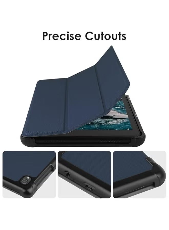 بروماس جراب Nokia Tablet T20، غطاء نحيف خفيف بحامل ثلاثي الطي، جراب صلب لجهاز Nokia Tablet T20 (TA-1392) إصدار 2021 مقاس 10.36 بوصة (كحلي) - Image 2