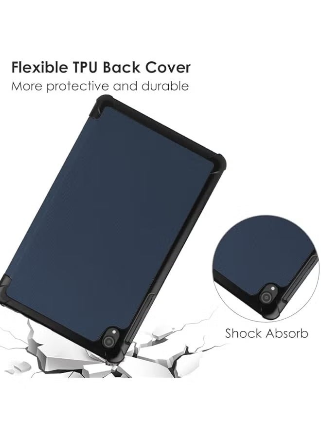 بروماس جراب Nokia Tablet T20، غطاء نحيف خفيف بحامل ثلاثي الطي، جراب صلب لجهاز Nokia Tablet T20 (TA-1392) إصدار 2021 مقاس 10.36 بوصة (كحلي) - Image 5