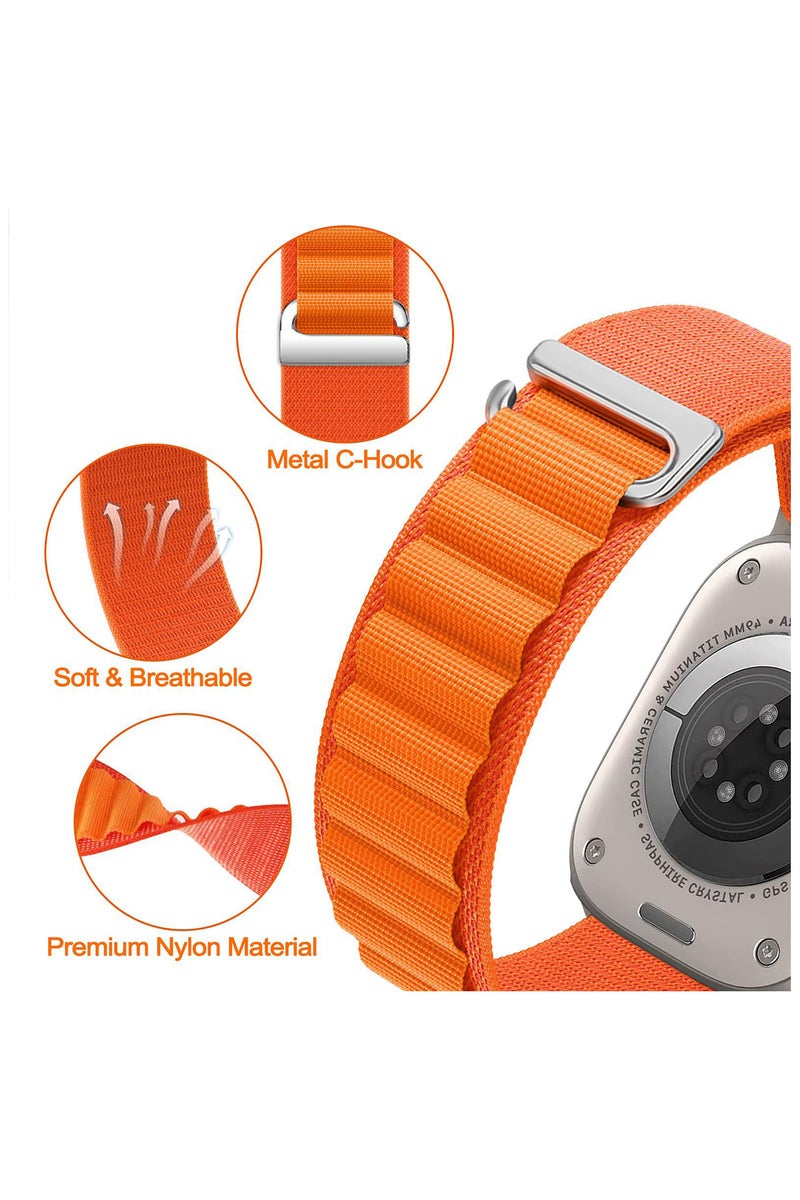 ECVV Nylon Sport Watch Bands Compatible with Apple Watch Band 42/44/45/49mm, Soft Replacement Band for iWatch Ultra Series SE 8/7/6/5/4/3/2/1 Strap for Women - Image 5