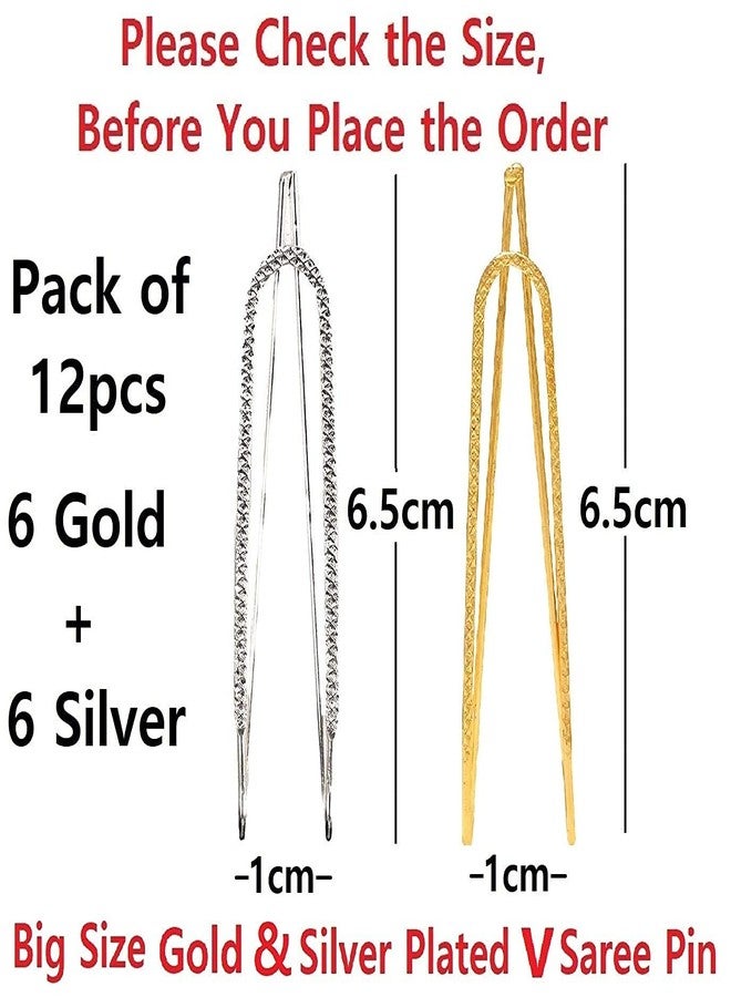 imioxo Fashions Designer Saree Pins Safety Pin Brooch & Sari Pins for Women - Image 3