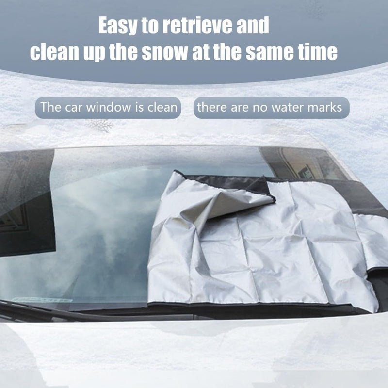 Excefore Car Windshield Sunshade, Reflective Sunshade, Foldable Can Block Ultraviolet Rays, Sunscreen Heat Insulation And Car Cooling Accessories, Keep The Car Cool, Suitable For Cars, Trucks, Suvs- Silver - Image 3