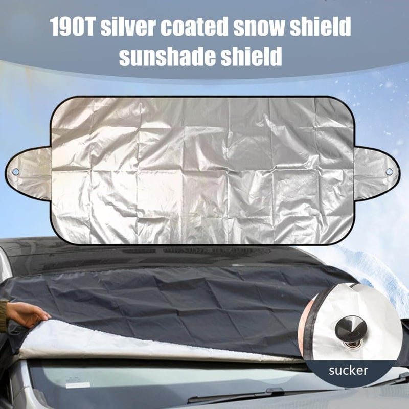Excefore Car Windshield Sunshade, Reflective Sunshade, Foldable Can Block Ultraviolet Rays, Sunscreen Heat Insulation And Car Cooling Accessories, Keep The Car Cool, Suitable For Cars, Trucks, Suvs- Silver - Image 4