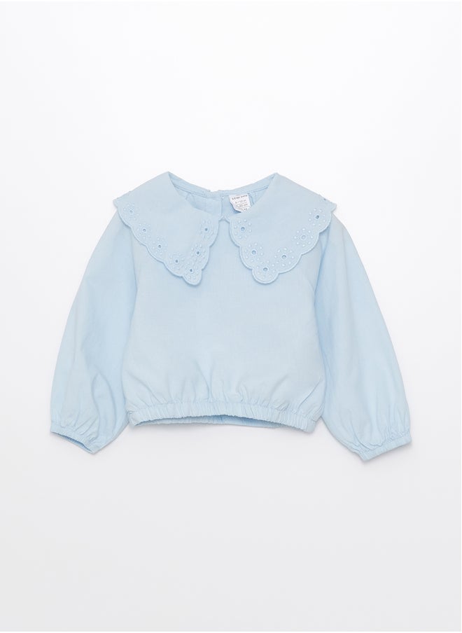 LC WAIKIKI Baby Collar Long Sleeve Basic Baby Girl Blouse  - Image 1