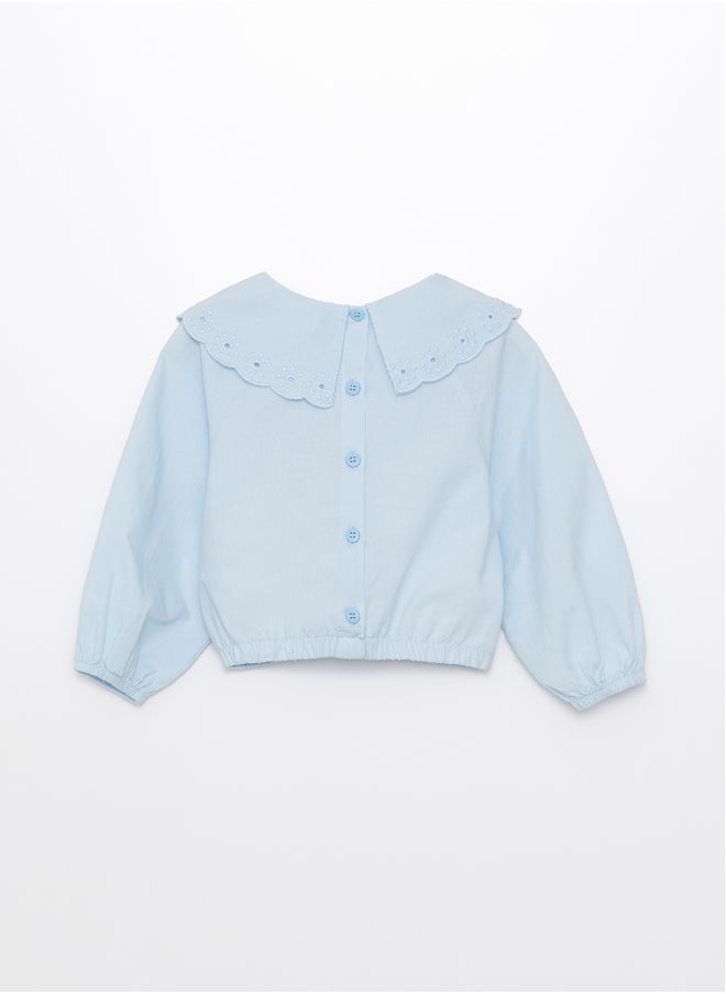 LC WAIKIKI Baby Collar Long Sleeve Basic Baby Girl Blouse  - Image 2