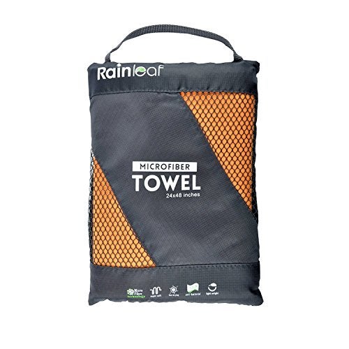 Rainleaf Microfiber Towel Perfect Travel & Gym & Camping Towel. Quick Dry - Super Absorbent - Ultra Compact - Lightweight. Suitable for Trip, Beach, Shower, Backpacking, Pool - Image 4