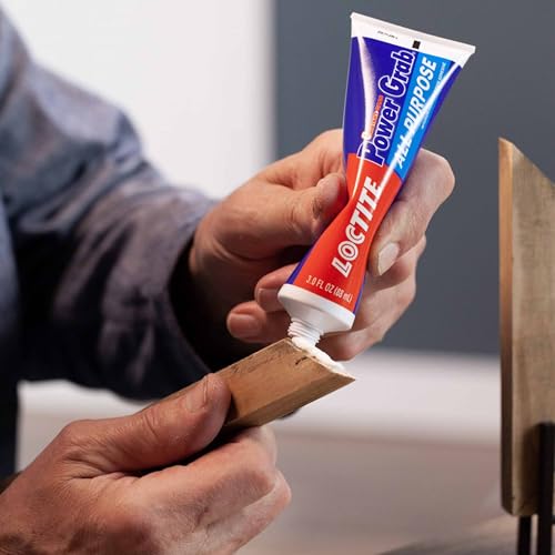 Loctite Power Grab Express Construction Adhesive, ultimate strength, 0 second grab, high tack adhesive, No-nails and screws, no clamping, DIY, no mixing, metal, tiles, wood, concrete 6 FL OZ 177ml - Image 5