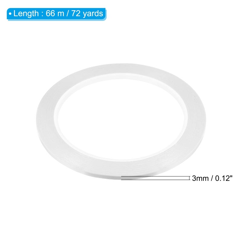 PATIKIL 1/8" Whiteboard Tape, 3 Pack Thin Dry Erase Tape for Graphic Chart Marking DIY Art, White - Image 2