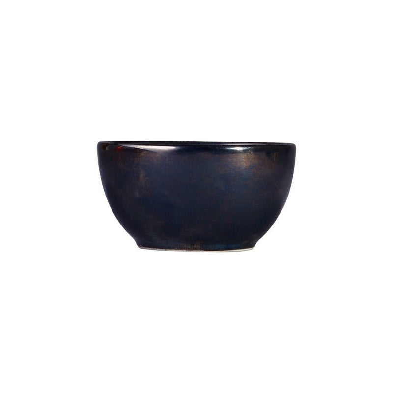 Caffeine Ceramic Handmade Black Metallic katori Bowl (Set of 1) - Image 1