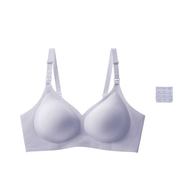 Wire-Free Front-Clasp Nursing Bra with Push-Up Cups and Thin Padding, Multi-Color, Sizes S-XXL - Image 1