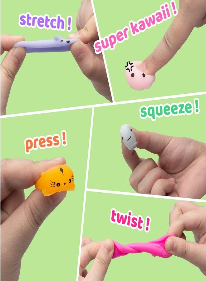 Dioju 110 Pcs Mochi Squishy Toy, Mini Kawaii Squishies Bulk Sensory Fidget Toys Goody Bag Party Favors for Kids, Classroom Prizes Pinata Filler Carnival Stocking Stuffers Christmas Birthday Gifts - Image 2