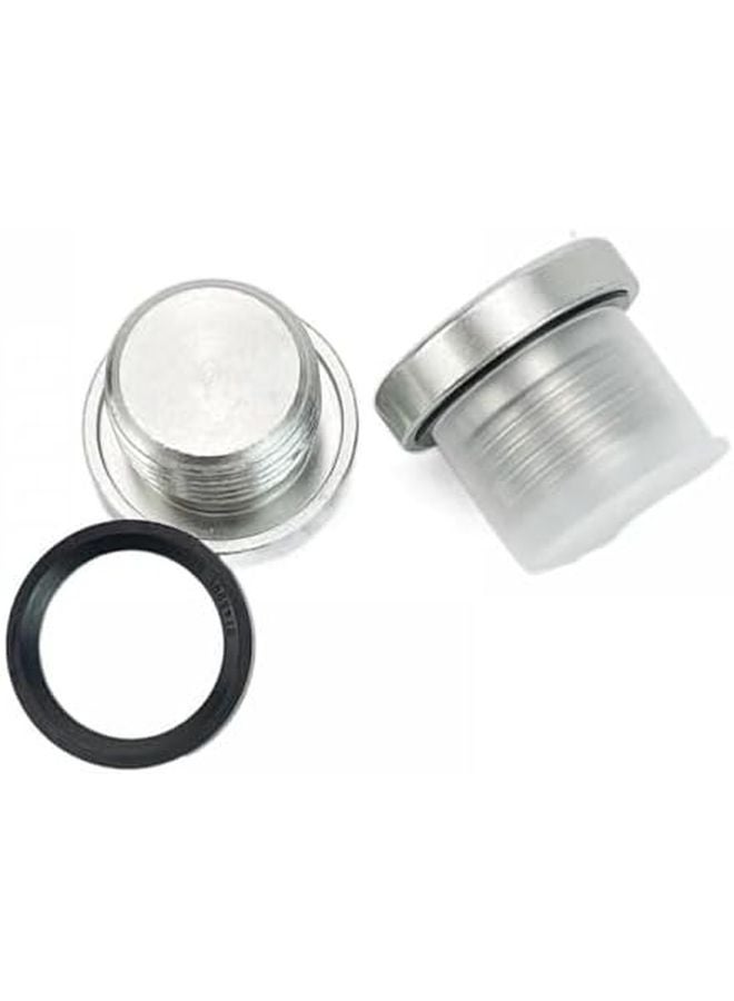 M42X2 304 فولاذ مقاوم للصدأ فلانش سدادة زيت ذكر خيط خاتم ختم - Image 4