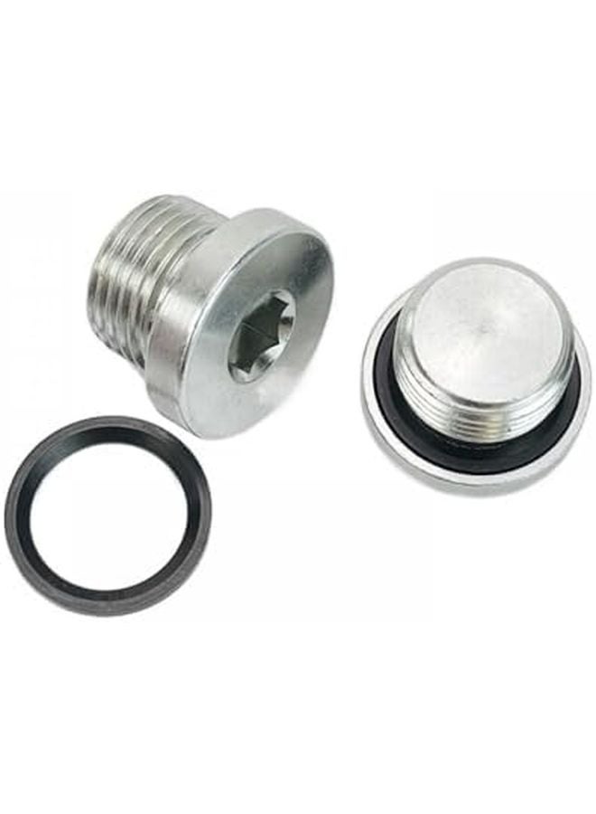 M42X2 304 فولاذ مقاوم للصدأ فلانش سدادة زيت ذكر خيط خاتم ختم - Image 1