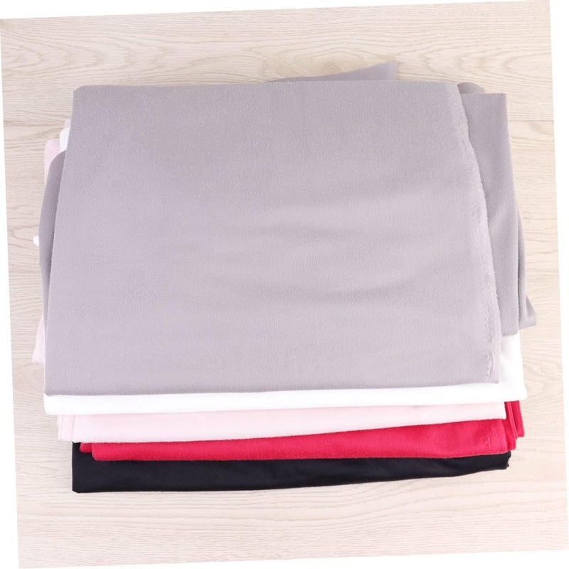 Easy lifting build STOBOK Flannelette Fabric Handmade DIY Velour Cloth for Crafting Sewing Home Grey Soft Single-Sided Material for Pillows Curtains Easy daily handling design - Image 4