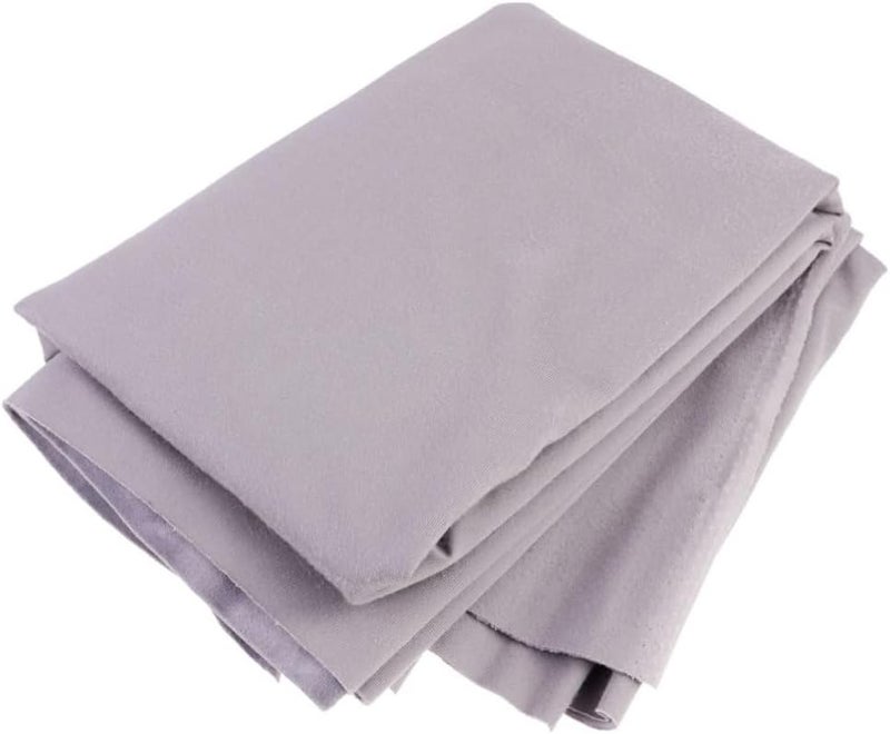 Easy lifting build STOBOK Flannelette Fabric Handmade DIY Velour Cloth for Crafting Sewing Home Grey Soft Single-Sided Material for Pillows Curtains Easy daily handling design - Image 1