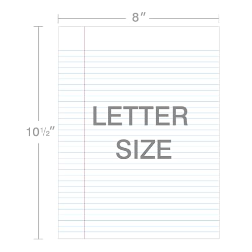 Kaisa3 Pack Notebook Paper College Ruled 3-Hole Punched Loose Leaf Paper 8x10.5 Lined Paper College Ruled Filler Paper for 3-Ring Binder Paper 150 Sheets/Pack (3 Pack-college) F15001C-3pk - Image 2