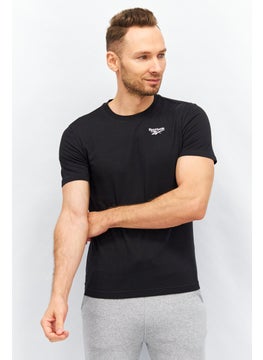 Reebok Men Sportswear Fit Short Sleeves Training T-Shirt, Black  - Image 1