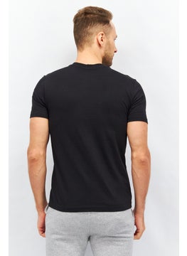 Reebok Men Sportswear Fit Short Sleeves Training T-Shirt, Black  - Image 3