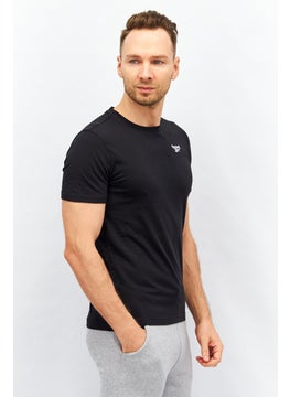 Reebok Men Sportswear Fit Short Sleeves Training T-Shirt, Black  - Image 2
