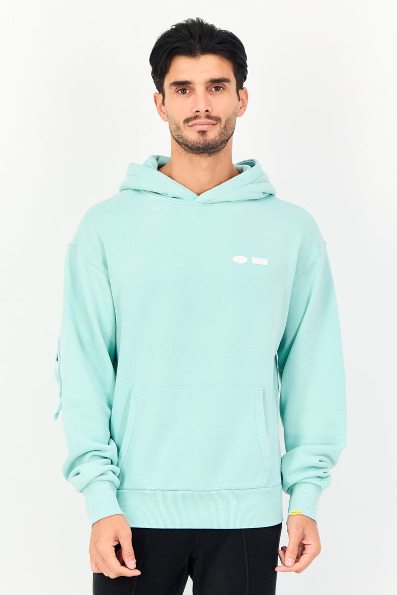 Reebok x Randomevent Men Sportswear Fit Long Sleeve Outdoor Hoodie, Light Green - Image 1