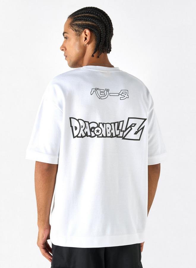 SP Characters Dragon Ball Z Print T-shirt with Crew Neck and Short Sleeves - Image 3