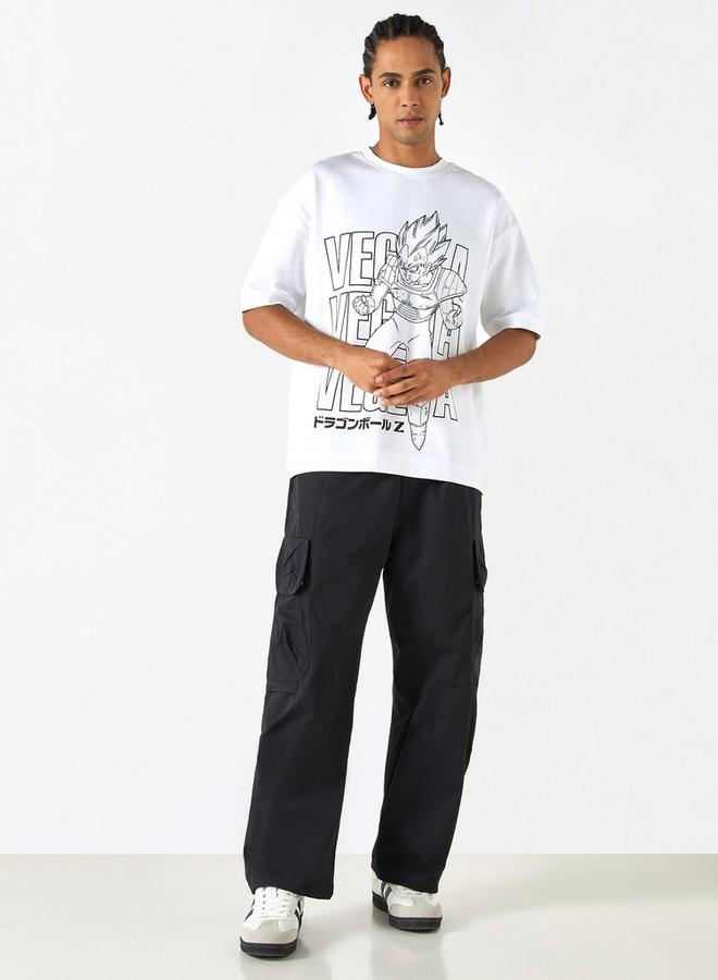 SP Characters Dragon Ball Z Print T-shirt with Crew Neck and Short Sleeves - Image 2