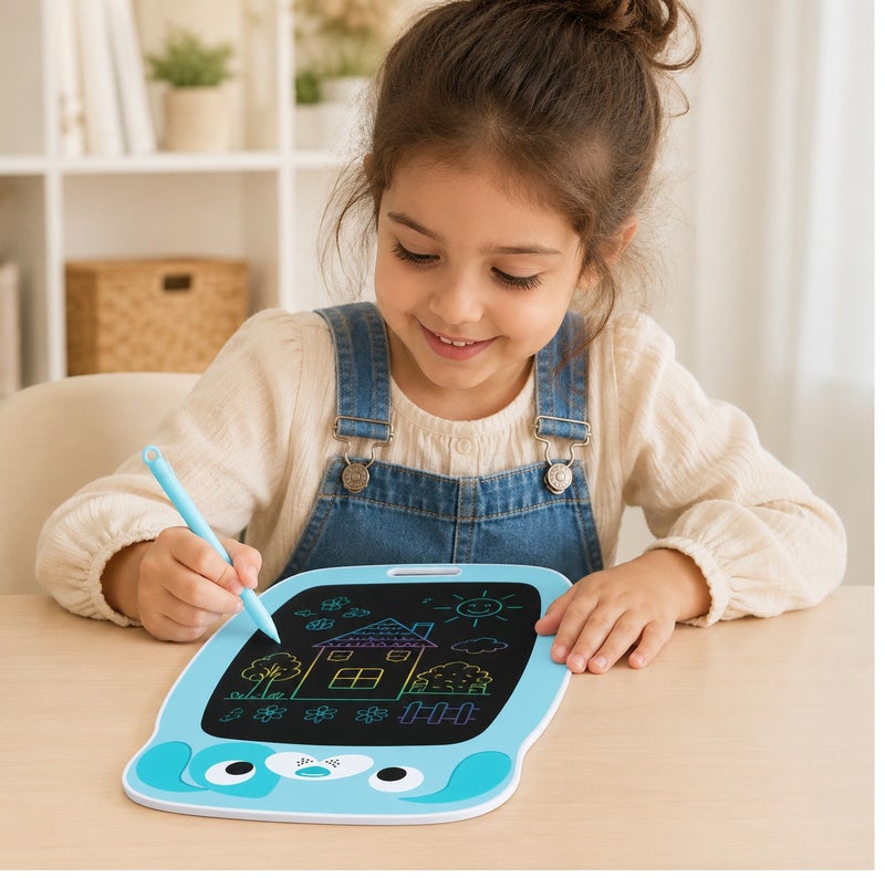 VENDIX Kids LCD Writing Tablet with Stylus, One-Key Erase, Screen Lock, Reusable Electronic Drawing Pad, Multicolor - Image 3