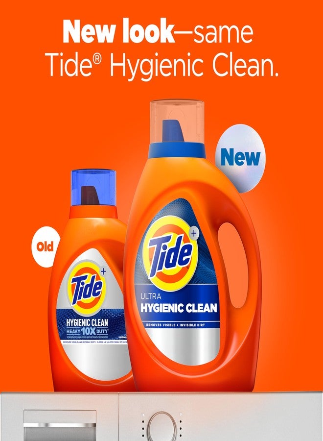 Tide Hygienic Clean Heavy 10X Duty Laundry Detergent Liquid Soap, Original Scent, HE Compatible, 59 Loads, 84 fl oz - Image 2