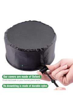SYOSI 2 Pack Grow Tents Vent Cover, 6In/15cm Duct Filter Vent Cover with Elastic Band and Fixed Buckle to Dust-Proof for Plant Grow Vent Indoor Greenhouse Plant Netting  - Image 2