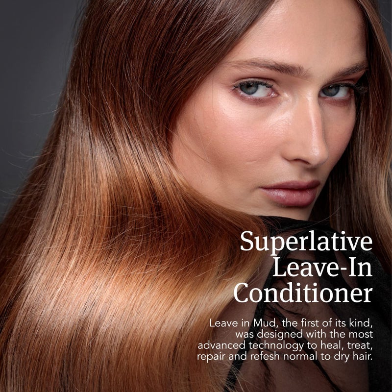 Saphira Hydrating Leave-In Conditioner Mineral Mud, Styling and Healing Leave-In Conditioner for Dry Damaged Hair, Strengthening, No Rinse, Sulfate-Free, Paraben-Free, 8.5 Ounce, Original Packaging - Image 3