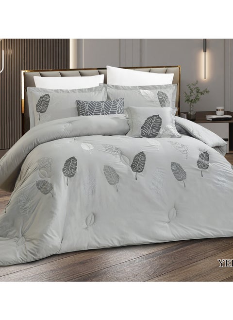 hours comforter set with soft silky fabric 100% cotton and a modern and distinctive pattern that satisfies all tastes 8 pieces king size