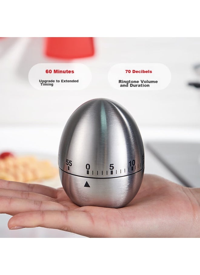 Bai Jie Baijie Timer, Stainless Steel Mechanical Timer, Children's Learning And Self-discipline Management Device, Kitchen Baking Countdown Timer  - Image 3