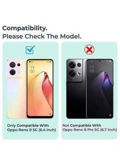 SYOSI Oppo Reno 8 5G Case, Reno8 5G Case Clear, Scratch Resistant Reinforced Corners TPU Rubber Soft Skin Silicone Protective Cover for Oppo Reno 8 5G 2022 Crystal Clear  - Image 4