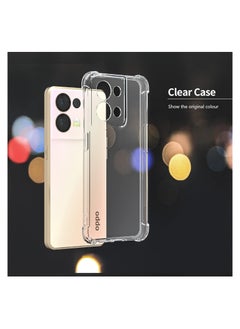 SYOSI Oppo Reno 8 5G Case, Reno8 5G Case Clear, Scratch Resistant Reinforced Corners TPU Rubber Soft Skin Silicone Protective Cover for Oppo Reno 8 5G 2022 Crystal Clear  - Image 3