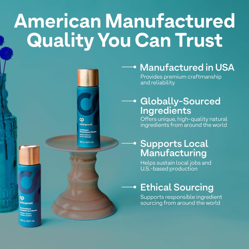 Colorproof Curl Shampoo for Women 8.5 Fl. Oz. Curly Hair Shampoo that Nourishes, Defines and Leaves Curls Soft Smooth, White Tea Scent - Image 4