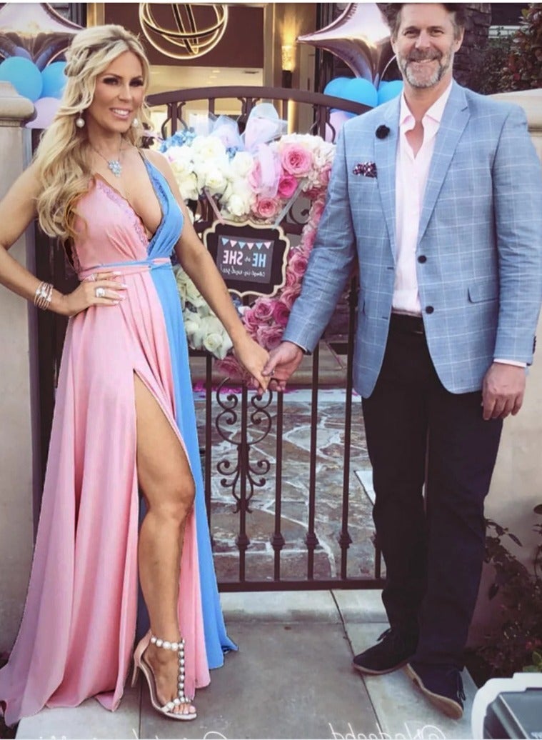 bellanina Glamorous Maternity Gender Reveal Dress - Image 3