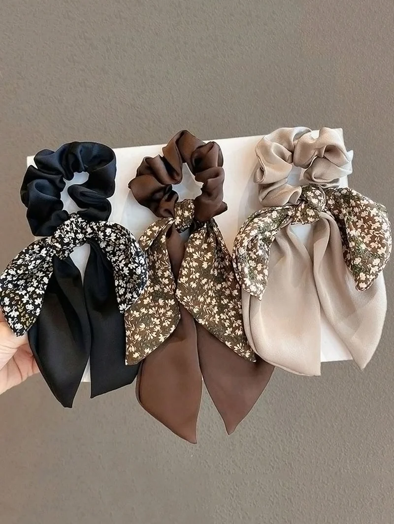 Styli  Set of 3 - Floral Hair Tie for Women | Best Price UAE
