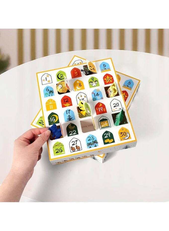 5PCS Ramadan gift box  , Countdown Calendar Box with 30 DIY Fillable Drawers for kids– Gift Box Set (Box Only) - Image 5