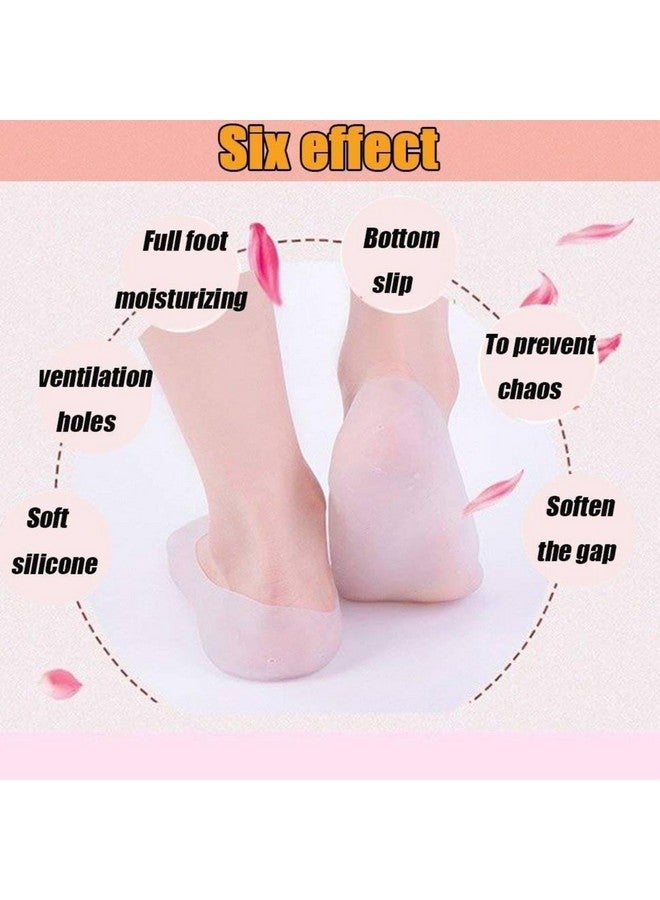 Prostuff.in® 1 Pair Anti Crack Silicone Socks Pad Silicone Gel Heel And Foot Protector Moisturizing Socks For Foot Care, Pain Relief Feet Heel Pain Relief Men And Women Socks Multicolor - Image 4
