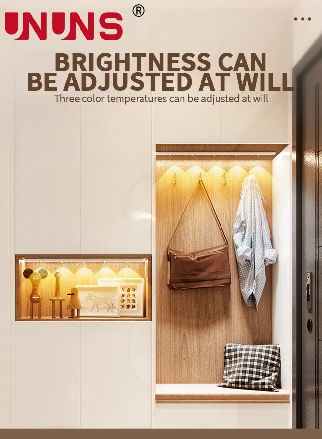 UNUNS LED Motion Sensor Cabinet Light,Upgraded Remote Control 3 Light Modes Stepless Dimming Under Closet Lights,Rechargeable Magnetic Lights For Kitchen Wardrobe Cupboard Corridors Office,60CM - Image 4