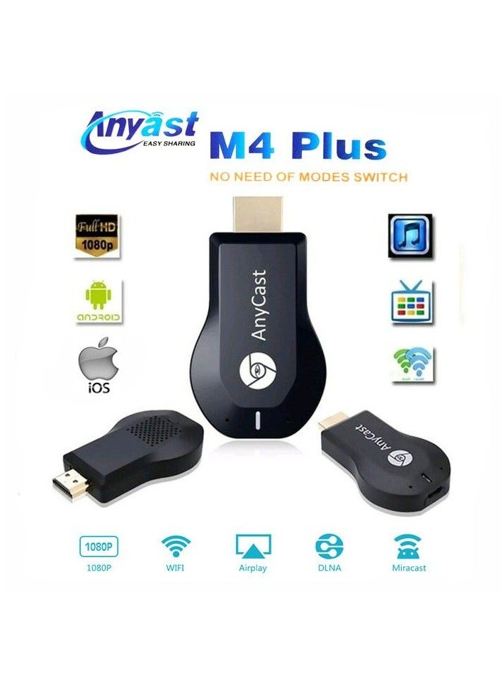 Anycast M4 PLUS 1080P Wireless HD Portable Media Player Streamer Wifi Display Dongle for Projector Smartphone Tablets - Image 2