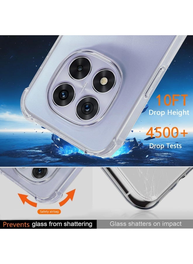 Betcolyn for Redmi Note 15 Pro Plus 5G Case, [4 L-Corner Airbags] Shockproof Protection, Anti-Yellowing Ultra-Thin Slim Fit Cover, Precise Cutouts & Scratch-Resistant - Clear - Image 2